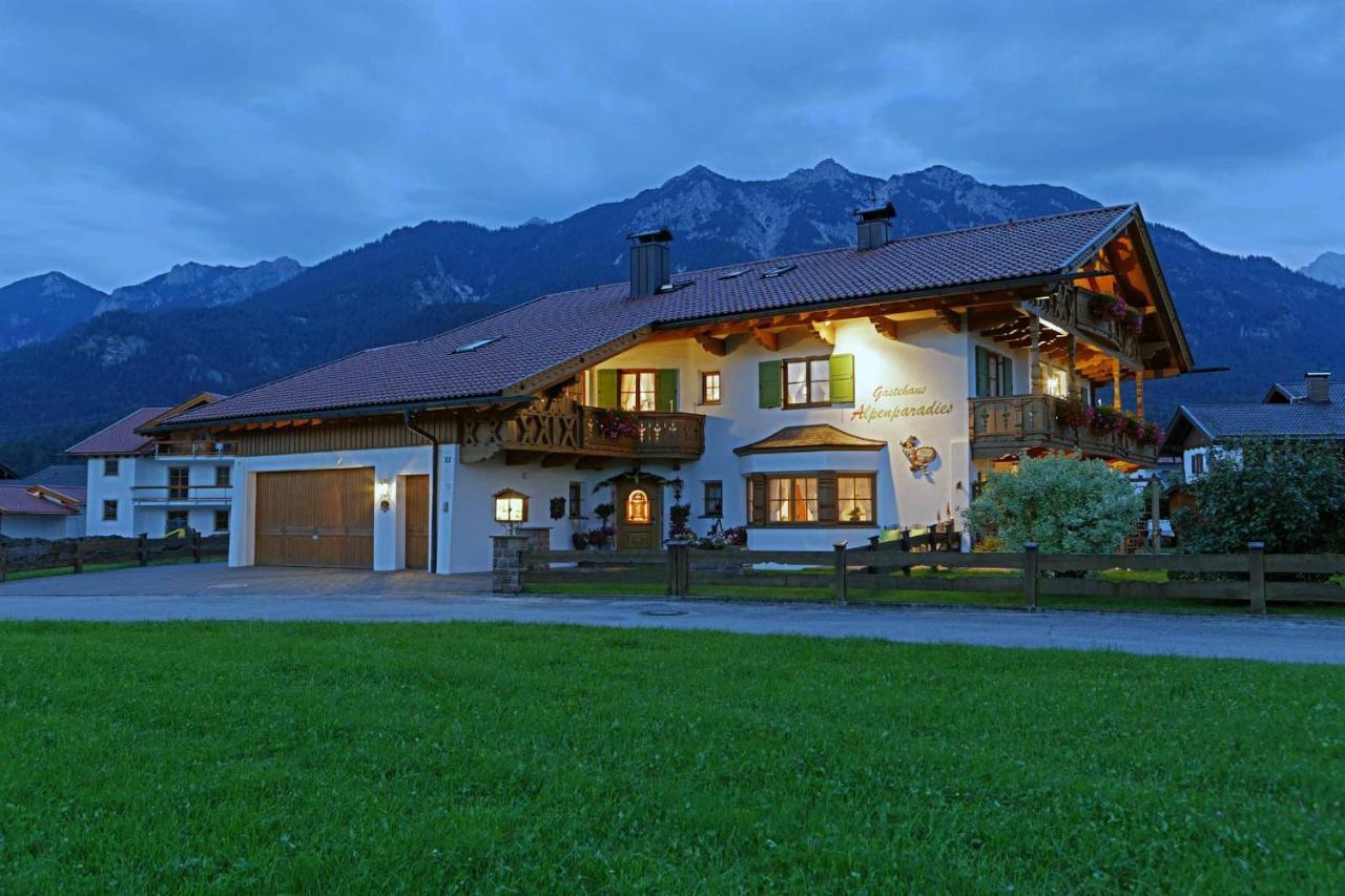 Gaestehaus Alpenparadies Krün Exterior foto